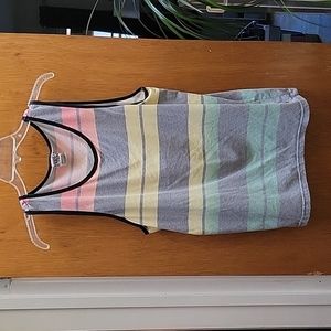 Hangten Men's Multicolor Stripe Tank Top Size M